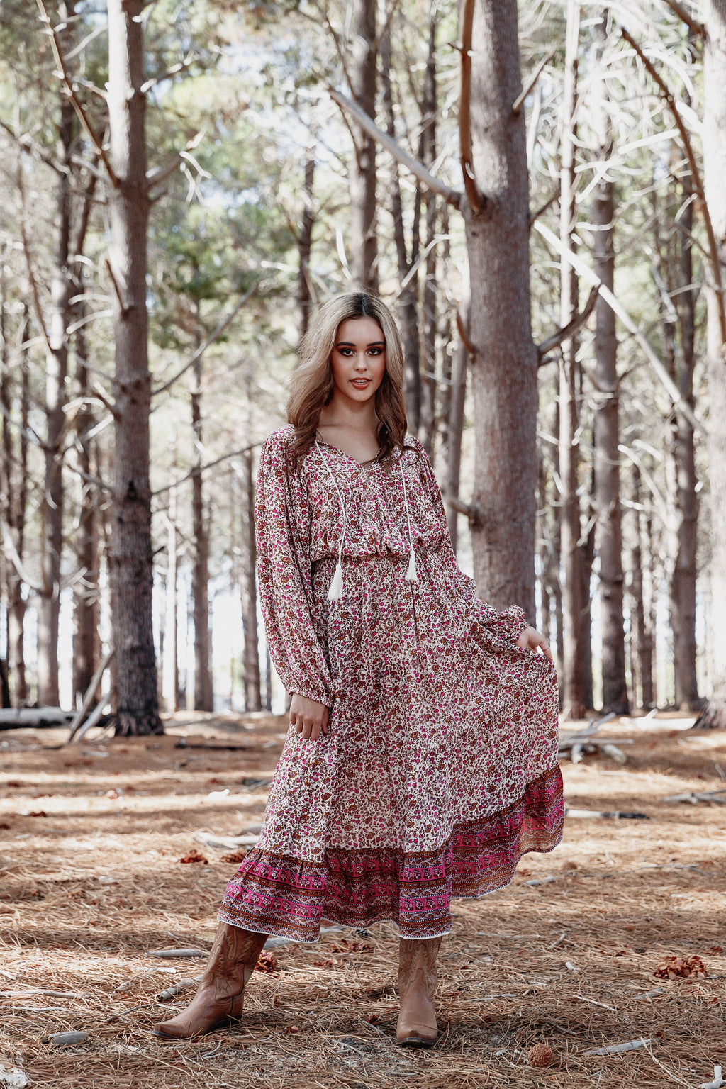 Willow Skirt in Wild Pansy