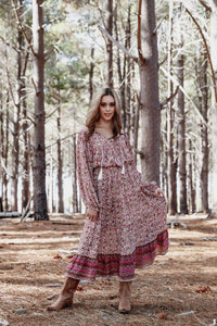 Willow Skirt in Wild Pansy