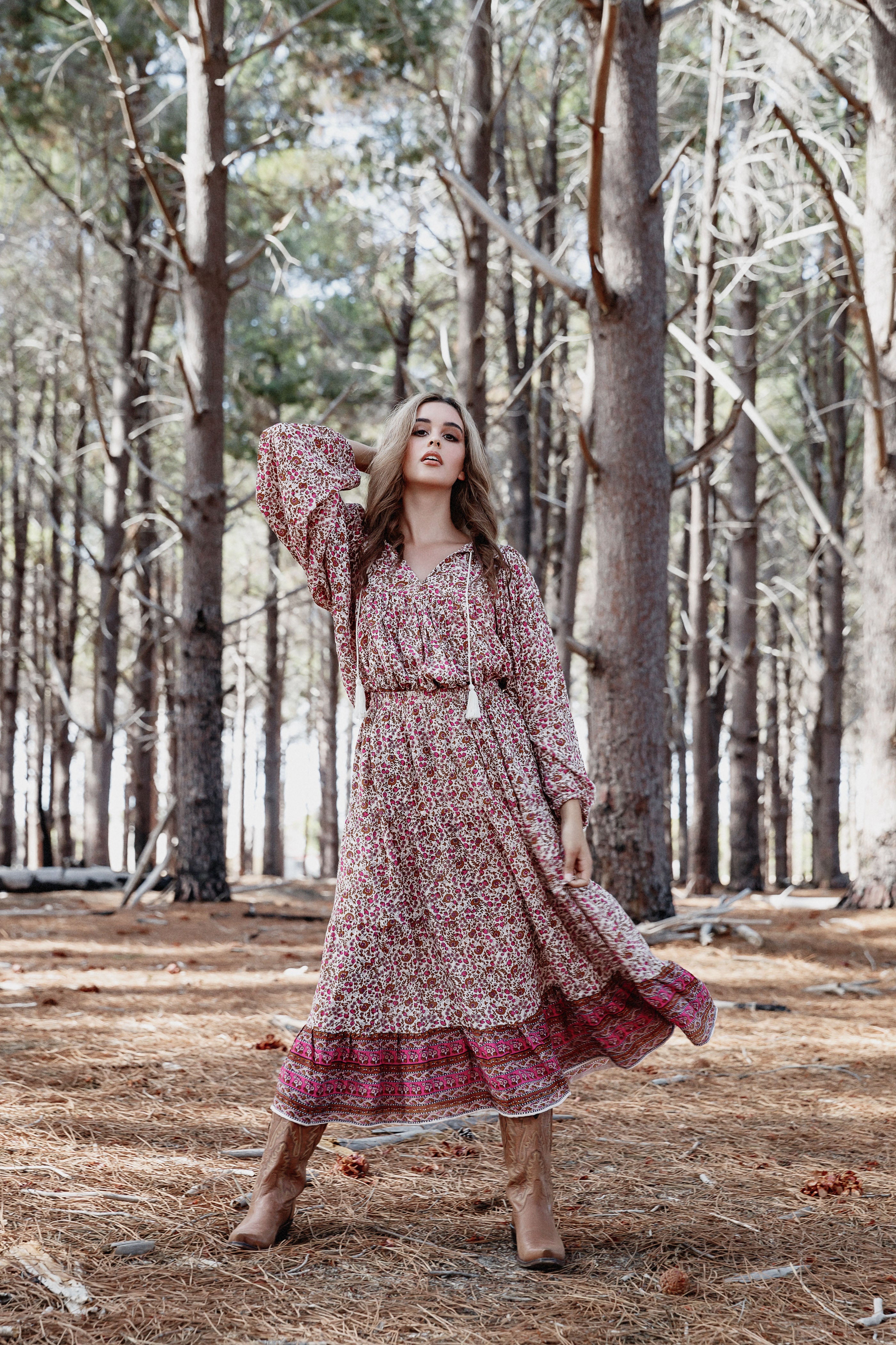 Willow Skirt in Wild Pansy