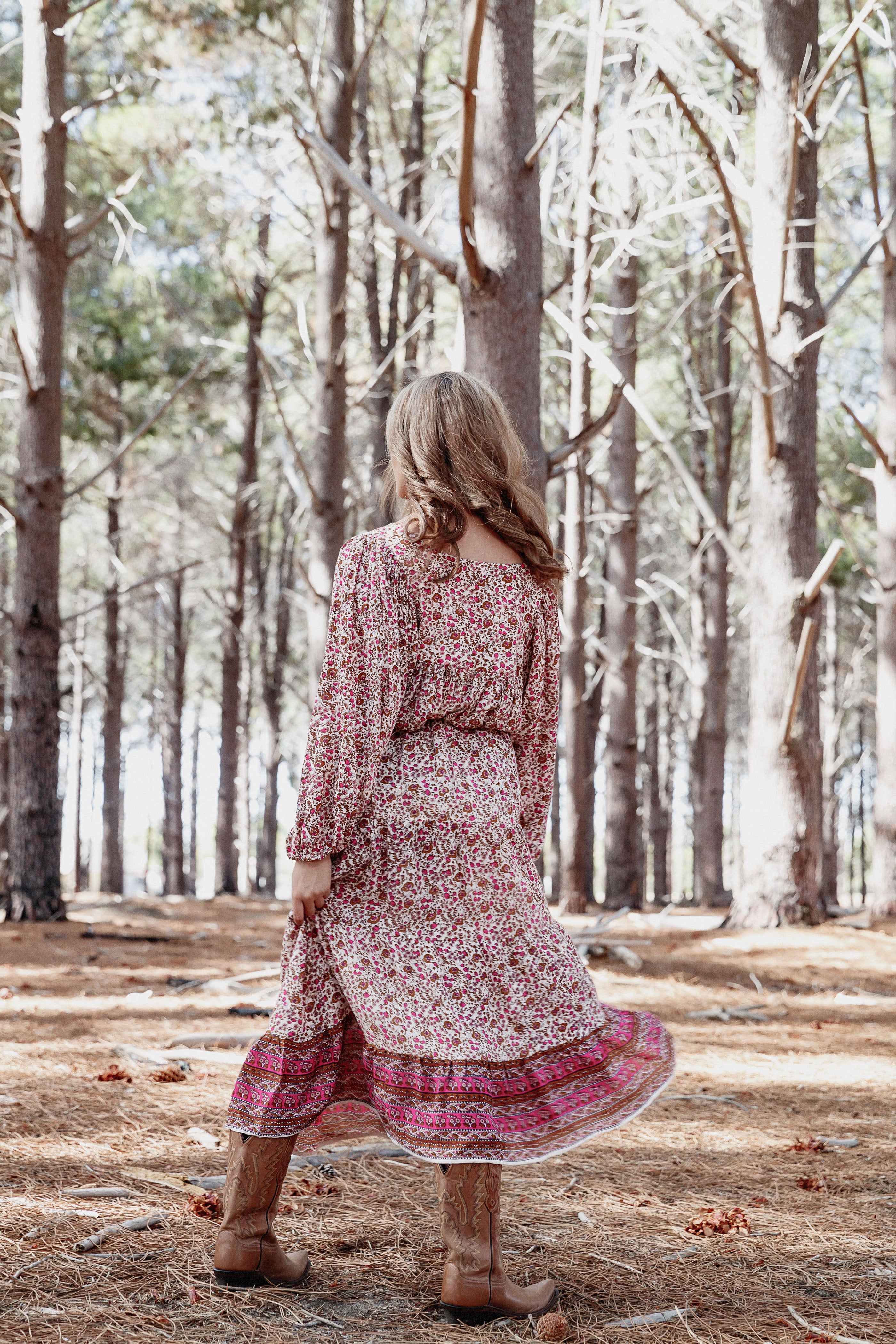 Willow Skirt in Wild Pansy