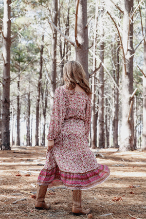 Willow Skirt in Wild Pansy