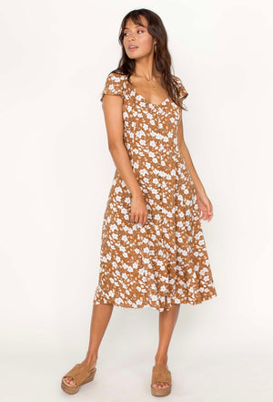 Maeve Midi dress - Cinnamon