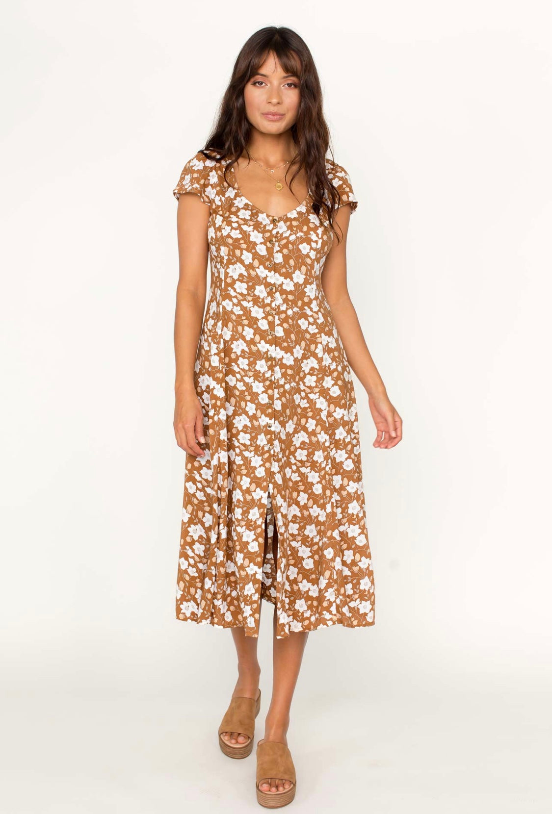 Maeve Midi dress - Cinnamon