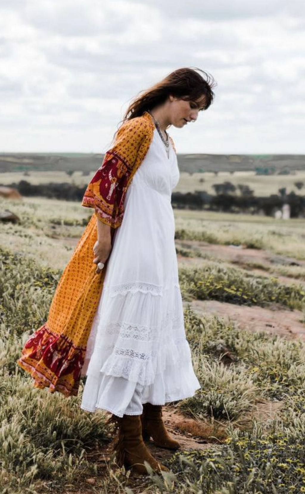 Gold Dust Duster Dress - Autumn Glory