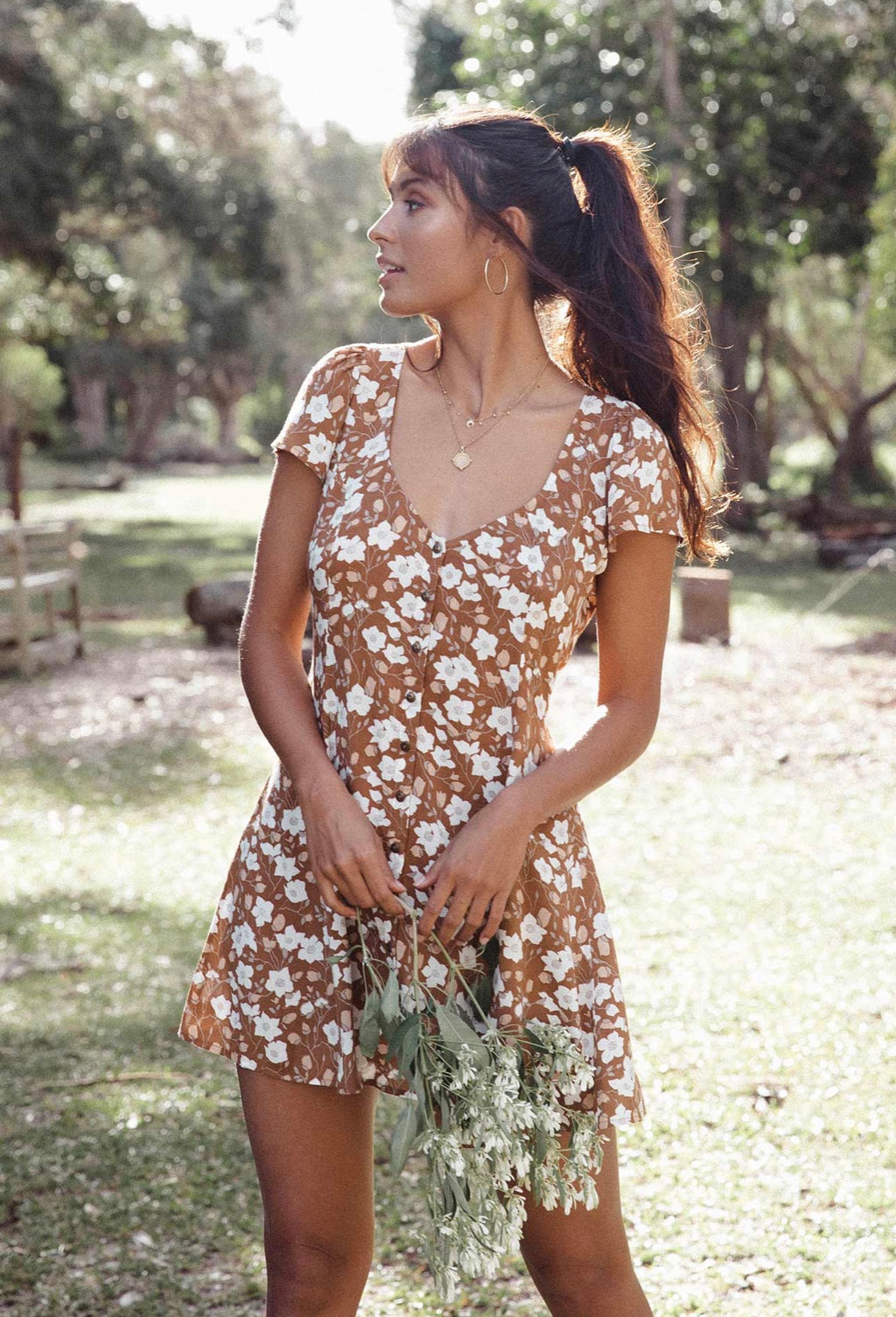 Maeve Mini dress - Cinnamon