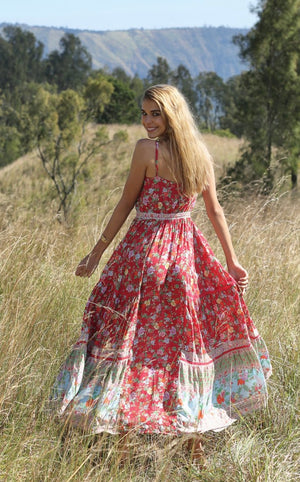 Ravennah Maxi Dress - Rocco Red