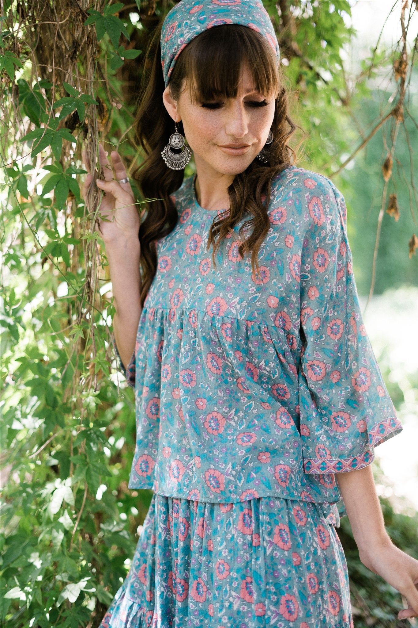 Wild Thing Blouse in Wild Orchard