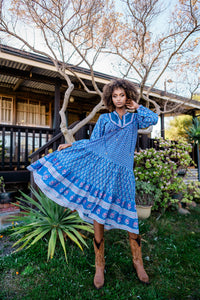 Gypsy Girl Dress - Blue Iris