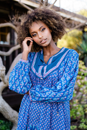 Gypsy Girl Dress - Blue Iris