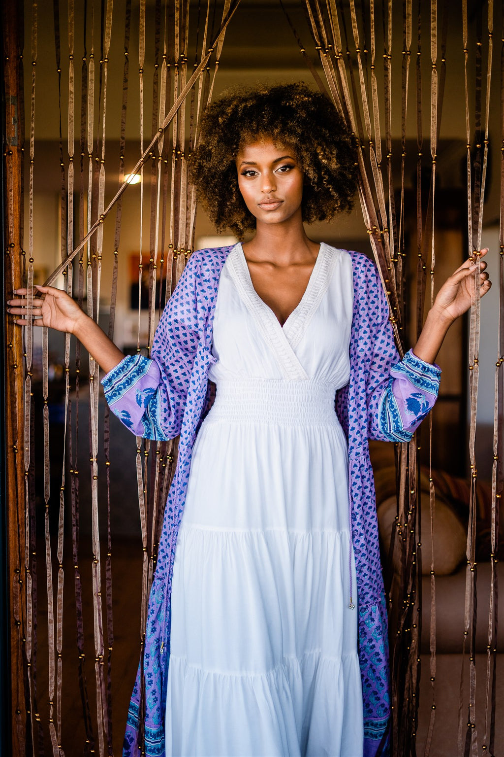 Gypsy Dancer Duster Dress - Dusty Lavender.