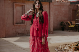Festival of Roses Skirt Rose