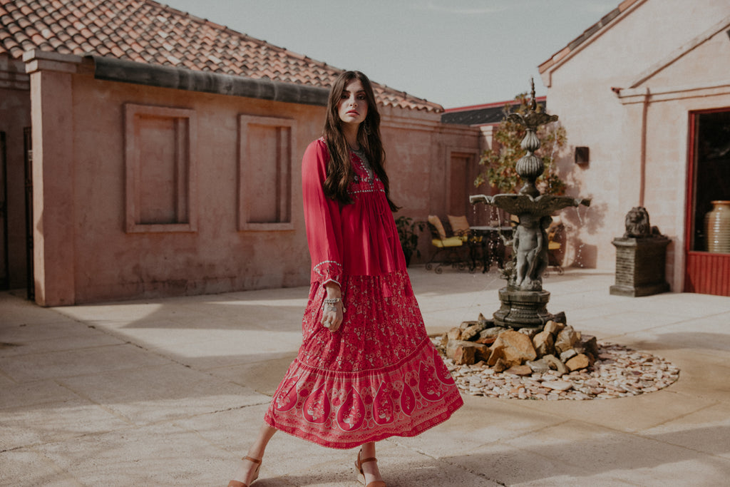 Festival of Roses Skirt Rose