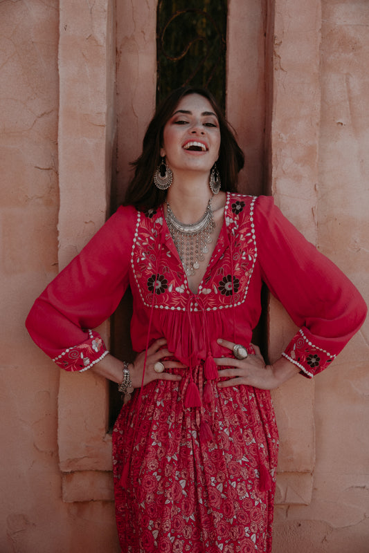 The Rehanna Blouse Rose