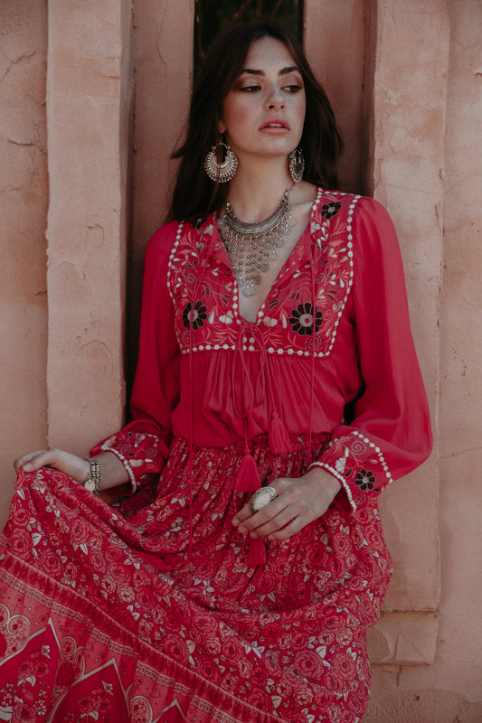 The Rehanna Blouse Rose