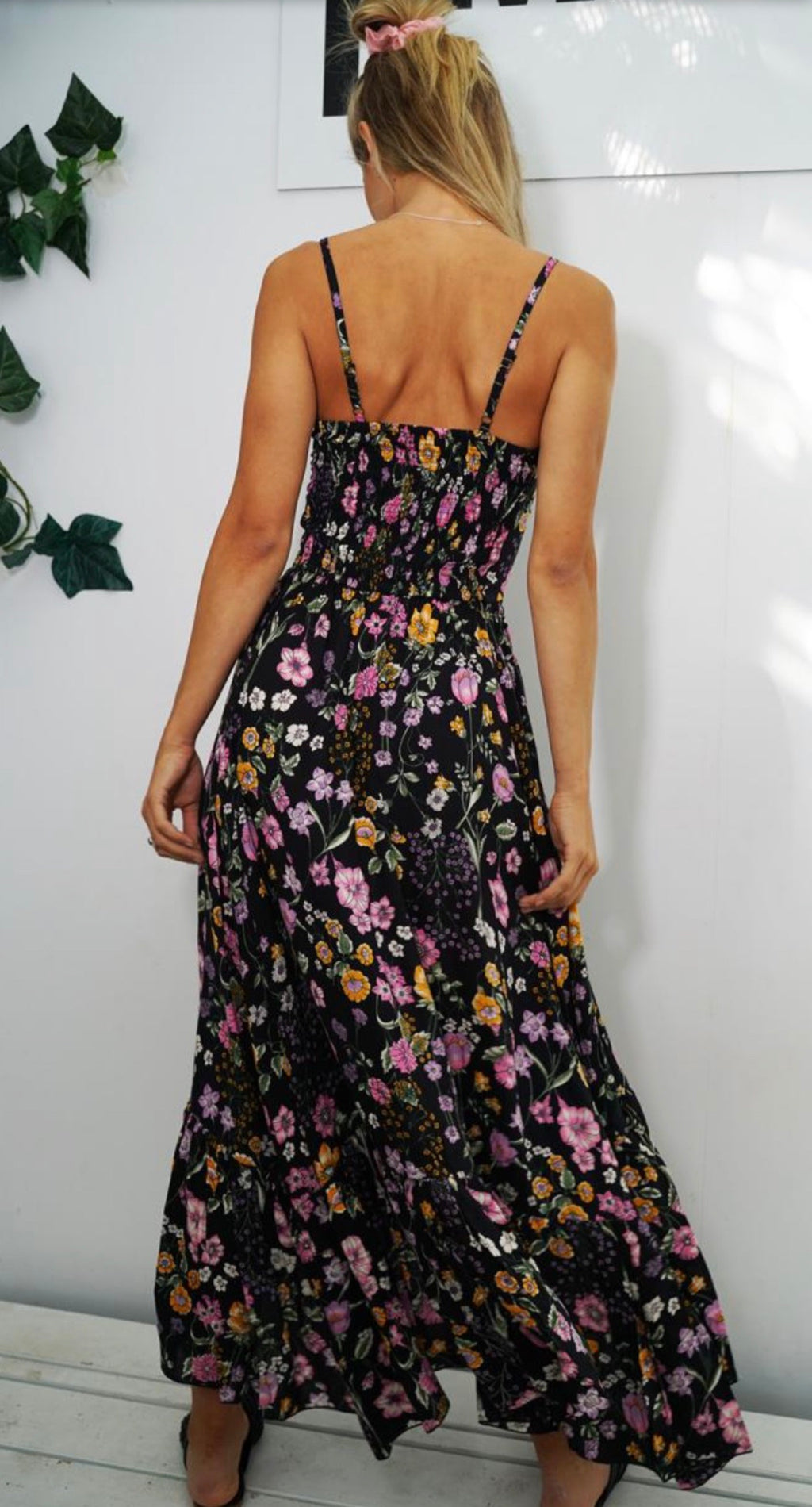Midnight Floral Maxi Skirt